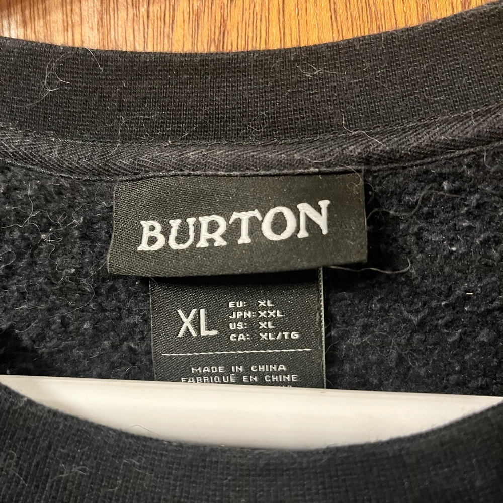 Burton pullover sweatshirt black XL